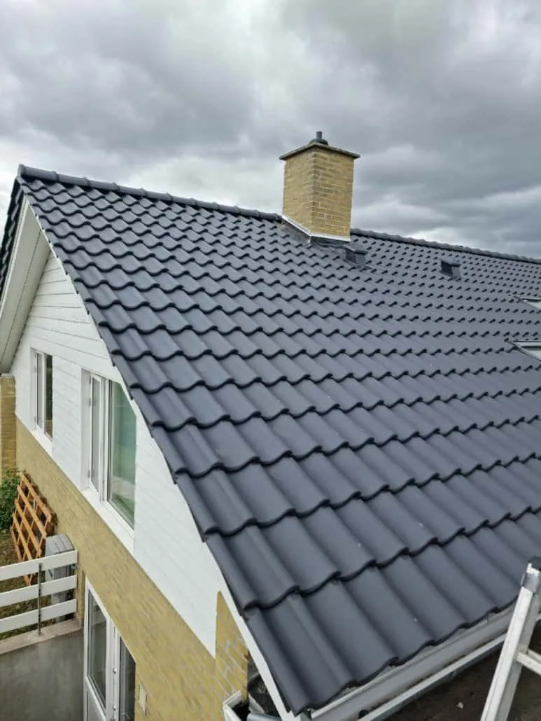 Detalje, færdig tagflade