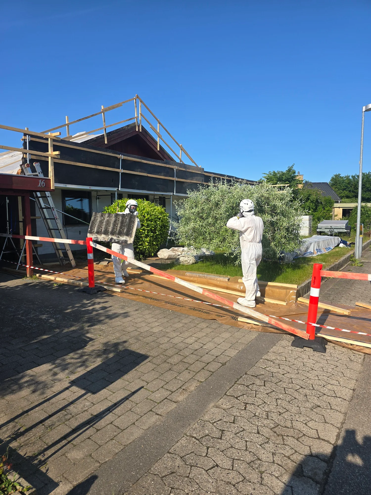 Pladsen klargjort